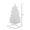Vickerman 30" Sparkle White Spruce Pencil Artificial Christmas Tree, Clear Dura-lit Incandescent Lights Image 1