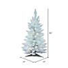 Vickerman 30" Sparkle White Spruce Pencil Christmas Tree with Warm White LED Lights Image 2