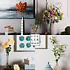 Vickerman 30" White Large Artificial Hydrangea with leaves on Stem. Image 1