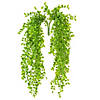Vickerman 31" Artificial Green Mini Leaf Hanging Bush - 2/pk Image 1