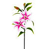 Vickerman 32" Artificial Pink Real Touch Tiger Lily Stem Image 1