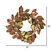 Vickerman 32" Mocha Magnolia Leaf Artificial Wreath, Unlit Image 4