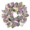 Vickerman 32" Plum Stone Magnolia Leaf Artificial Wreath, Unlit Image 1