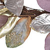Vickerman 32" Plum Stone Magnolia Leaf Artificial Wreath, Unlit Image 2