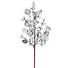 Vickerman 34" Silver Eucalyptus Artificial Christmas Spray. Includes 3 sprays per pack. Image 1