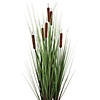 Vickerman 36" Artificial Potted Green Straight Gras and Cattails Image 2