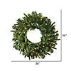 Vickerman 36" Cashmere Artificial Christmas Wreath, Warm White Dura-lit LED Lights Image 1