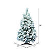 Vickerman 36" Flocked Alaskan Pine Christmas Tree - Unlit Image 2