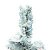 Vickerman 36" Flocked Alaskan Pine Christmas Tree with Multi-Colored Lights Image 1