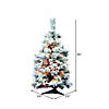 Vickerman 36" Flocked Alaskan Pine Christmas Tree with Multi-Colored Lights Image 2
