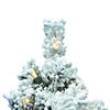 Vickerman 36" Flocked Alaskan Pine Christmas Tree with Warm White LED Lights Image 1