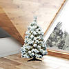 Vickerman 36" Flocked Alaskan Pine Christmas Tree with Warm White LED Lights Image 3