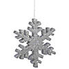 Vickerman 36" Silver Glitter Snowflake Christmas Ornament Image 1