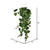 Vickerman 39" Artificial Green Grape Leaf Ivy Hanging Bush Image 1