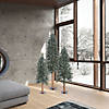 Vickerman 4' 5' 6' Natural Bark Alpine Artificial Christmas Tree Set, Unlit Image 3