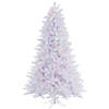 Vickerman 4.5' Crystal White Pine Artificial Christmas Tree, Multi-Colored LED Lights Image 1