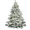 Vickerman 4.5' Flocked Alaskan Pine Christmas Tree - Unlit Image 1