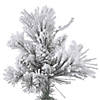 Vickerman 4.5' Flocked Alberta Christmas Tree - Unlit Image 1