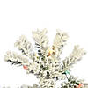 Vickerman 4.5' Flocked Pacific Artificial Christmas Tree, Multi-Colored LED Lights Image 2