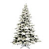 Vickerman 4.5' Flocked Utica Fir Christmas Tree - Unlit Image 1