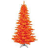 Vickerman 4.5' Orange Fir Artificial Christmas Tree, Orange Dura-lit Incandescent Lights Image 1