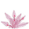 Vickerman 4.5' Pink Fir Slim Artificial Christmas Tree, Pink Dura-lit Incandescent Lights Image 1