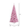 Vickerman 4.5' Pink Fir Slim Artificial Christmas Tree, Unlit Image 1