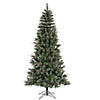 Vickerman 4.5' Snow Tipped Pine and Berry Christmas Tree - Unlit Image 1