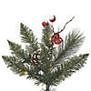 Vickerman 4.5' Snow Tipped Pine and Berry Christmas Tree with LED Lights Image 1