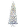 Vickerman 4.5' White Salem Pencil Pine Christmas Tree with Multi-Colored LED Lights Image 1