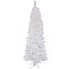 Vickerman 4.5' White Salem Pencil Pine Christmas Tree with Multi-Colored Lights Image 1