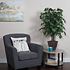 Vickerman 4' Artificial Ficus Bush, Brown Plastic Container Image 1