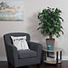 Vickerman 4' Artificial Ficus Bush, Square Brown Plastic Container Image 2