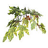 Vickerman 4' Artificial Frosted Maple Bush, Black Plastic Pot Image 2