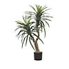 Vickerman 4' Artificial Marginata Bush in Black Pot Image 1