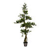 Vickerman 4' Artificial Potted Cedar Tree Image 1