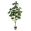 Vickerman 4' Artificial Potted Fig Tree Image 1