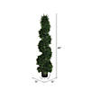 Vickerman 4' Artificial Potted Green Cedar Spiral Tree Image 2