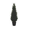 Vickerman 4' Artificial Potted Green Cedar Tree - UV Resistant Image 1