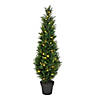 Vickerman 4' Artificial Potted Green Cedar Tree Image 1