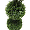 Vickerman 4' Artificial Triple Ball Green Cedar Topiary Image 3