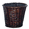 Vickerman 4' Artificial Variegated Smilax Bush, Rattan Basket Image 3