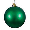 Vickerman 4" Emerald Matte Ball Ornament, 6 per Bag Image 1