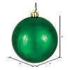 Vickerman 4" Emerald Shiny Ball Ornament, 6 per Bag Image 2