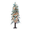 Vickerman 4' Flocked Alpine Christmas Tree with Clear Lights Image 1