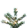Vickerman 4' Flocked Alpine Christmas Tree with Clear Lights Image 1