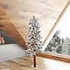 Vickerman 4' Flocked Alpine Christmas Tree with Clear Lights Image 4
