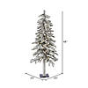 Vickerman 4' Flocked Alpine Christmas Tree with LED Lights Image 1