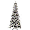 Vickerman 4' Flocked Kodiak Spruce Christmas Tree with Multi-Colored LED Lights Image 1