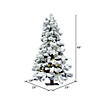 Vickerman 4' Flocked Spruce Christmas Tree with Warm White Lights Image 3